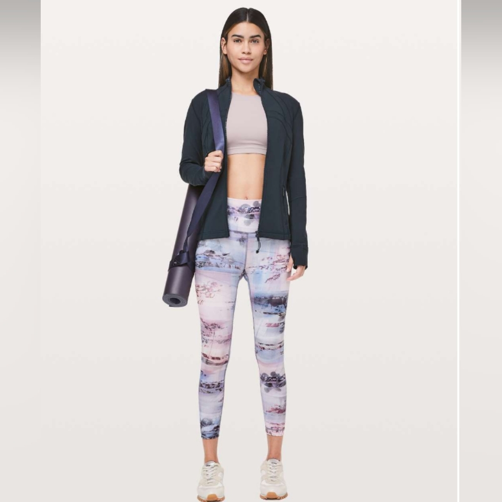 Lululemon Wunder Under Legging 25" In Multi/Pink/Blue Size 8